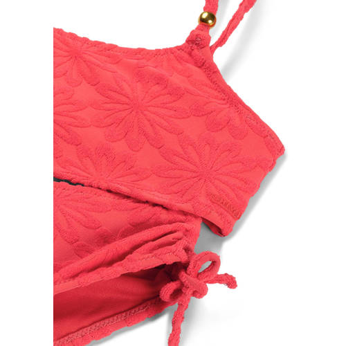 SHIWI Meisjes Zwemkleding Liv Bikini Set Daisy Structure Rood