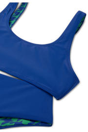 thumbnail: Shiwi reversible crop bikini Ruby groen/blauw