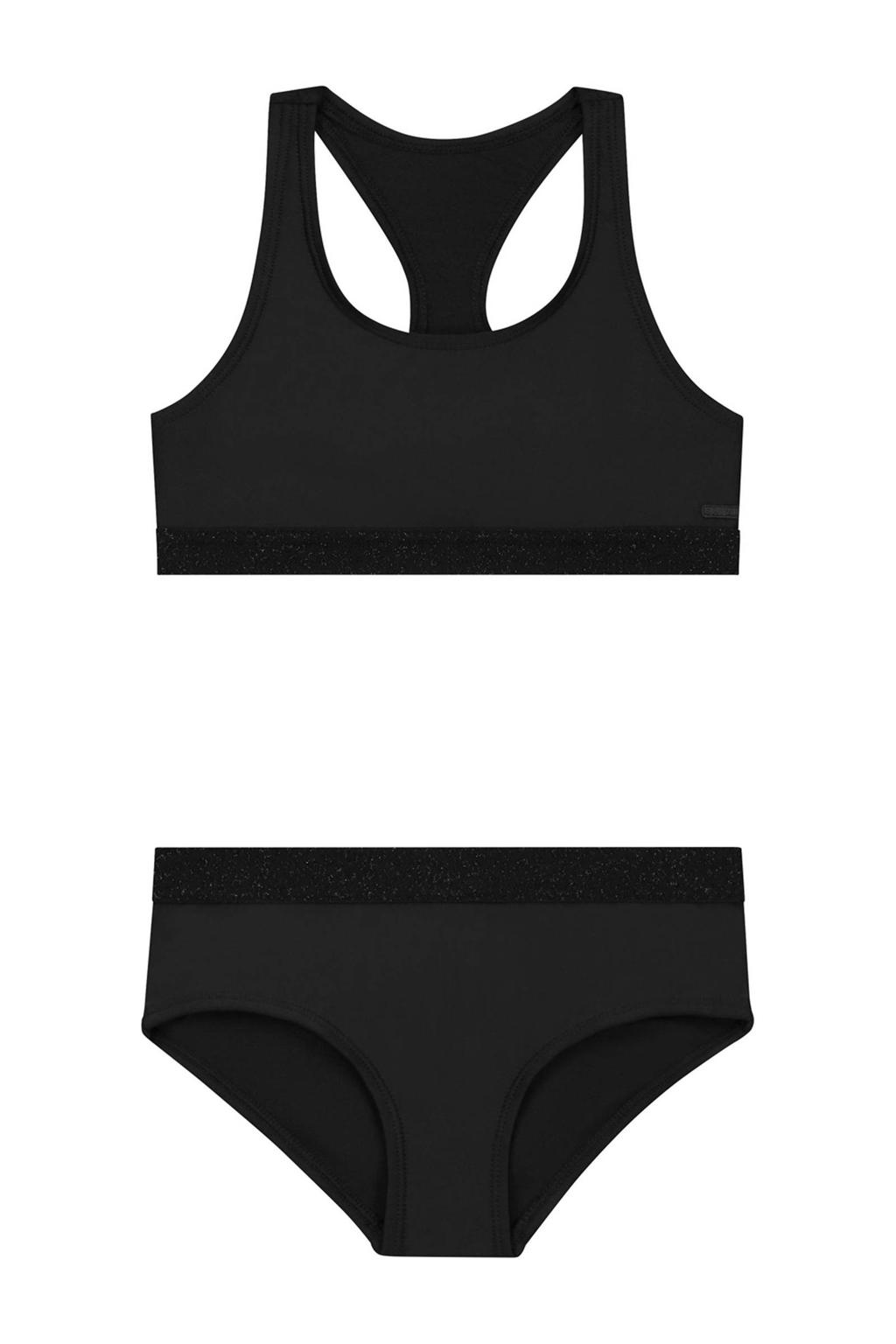 Shiwi crop bikini Charlie zwart