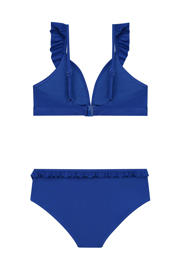 thumbnail: Shiwi triangel bikini Bella met ruches blauw