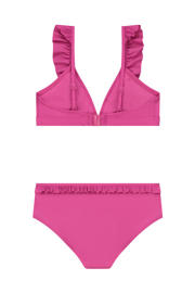thumbnail: Shiwi triangel bikini Bella met ruches roze