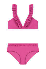 thumbnail: Shiwi triangel bikini Bella met ruches roze