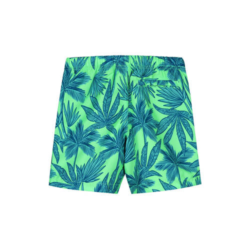 Shiwi zwemshort neon groen blauw Jongens Gerecycled polyester All over print 110 116