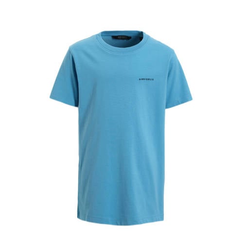 Airforce T-shirt blauw Jongens Katoen Ronde hals Effen - 104