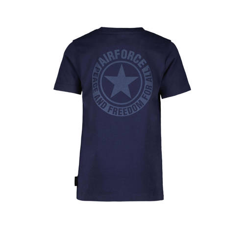 Airforce T-shirt blauw Jongens Katoen Ronde hals Effen 104