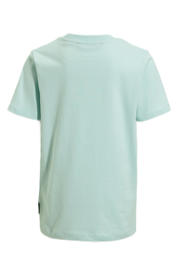 thumbnail: Blauwe jongens Airforce T-shirt van biologisch katoen met effen, korte mouwen en ronde hals