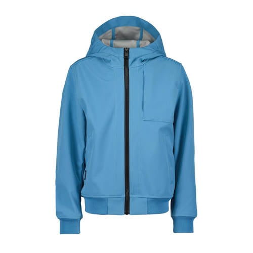Airforce softshell jas zomer blauw Jongens Polyester Capuchon Effen