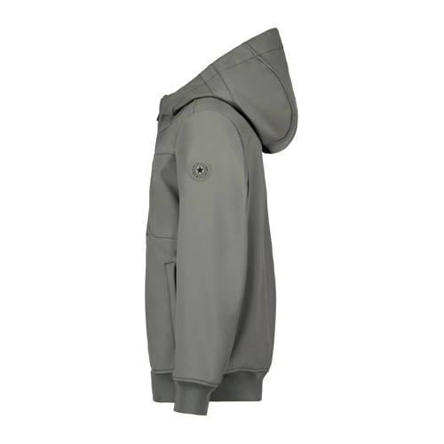 Airforce softshell jas zomer grijs Jongens Polyester Capuchon Effen 176