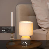 thumbnail: Lucide WOOLLY - Tafellamp - Ø 16 cm - 1xE14 - Beige