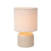 Lucide WOOLLY - Tafellamp - Ø 16 cm - 1xE14 - Beige