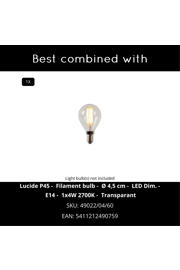 thumbnail: Lucide WOOLLY - Tafellamp - Ø 16 cm - 1xE14 - Okergeel