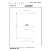 thumbnail: Lucide WOOLLY - Tafellamp - Ø 16 cm - 1xE14 - Groen