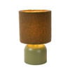 Lucide WOOLLY - Tafellamp - Ø 16 cm - 1xE14 - Groen