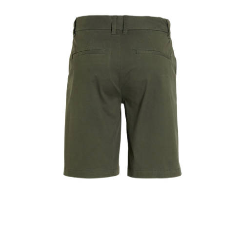 Anytime chino short khaki Korte broek Groen Jongens Katoen Effen 122 128