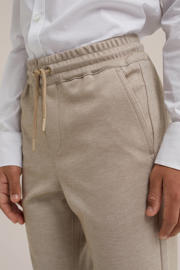 thumbnail: WE Fashion gemêleerde slim fit broek zand