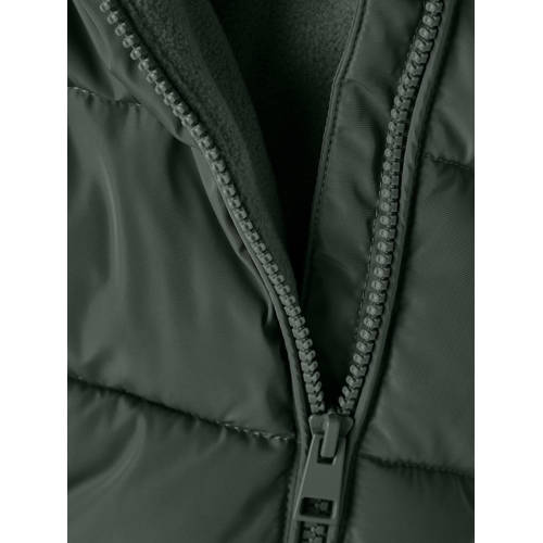 name it BABY winterpak NBNMEDOW03 donkergroen Jas Jongens Meisjes Polyester Capuchon 74 80