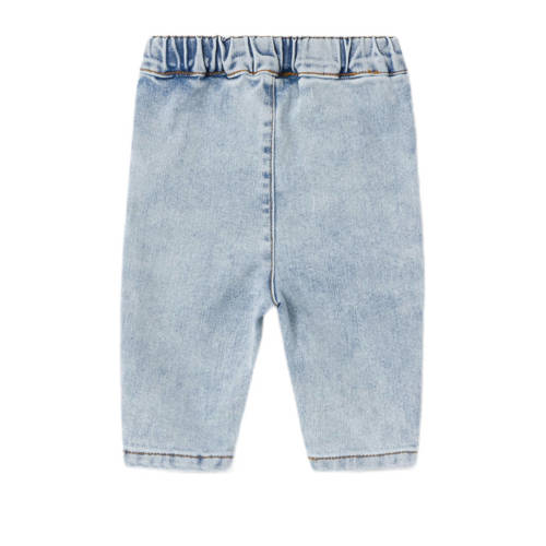 LIL' ATELIER BABY tapered fit jeans light blue denim Blauw Jongens Stretchdenim 56
