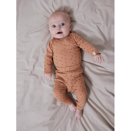 LIL' ATELIER BABY regular fit broek NBFGAGO offwhite Wit Meisjes Katoen 56