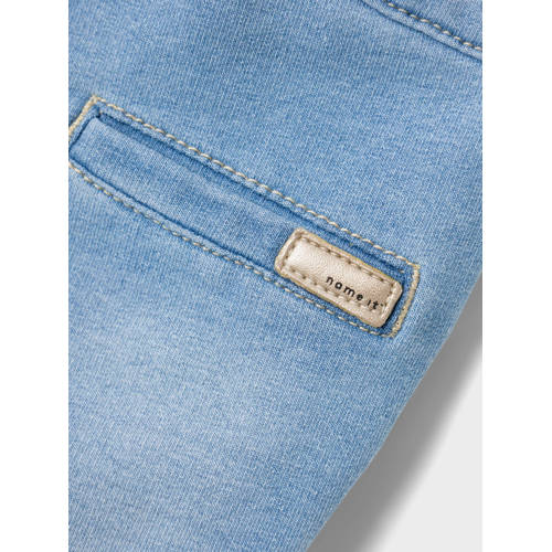 name it BABY broek NBFBELLA light blue denim Blauw Jongens Katoen 50