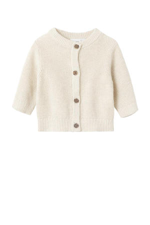 baby vest NBNBUBBA van katoen ecru