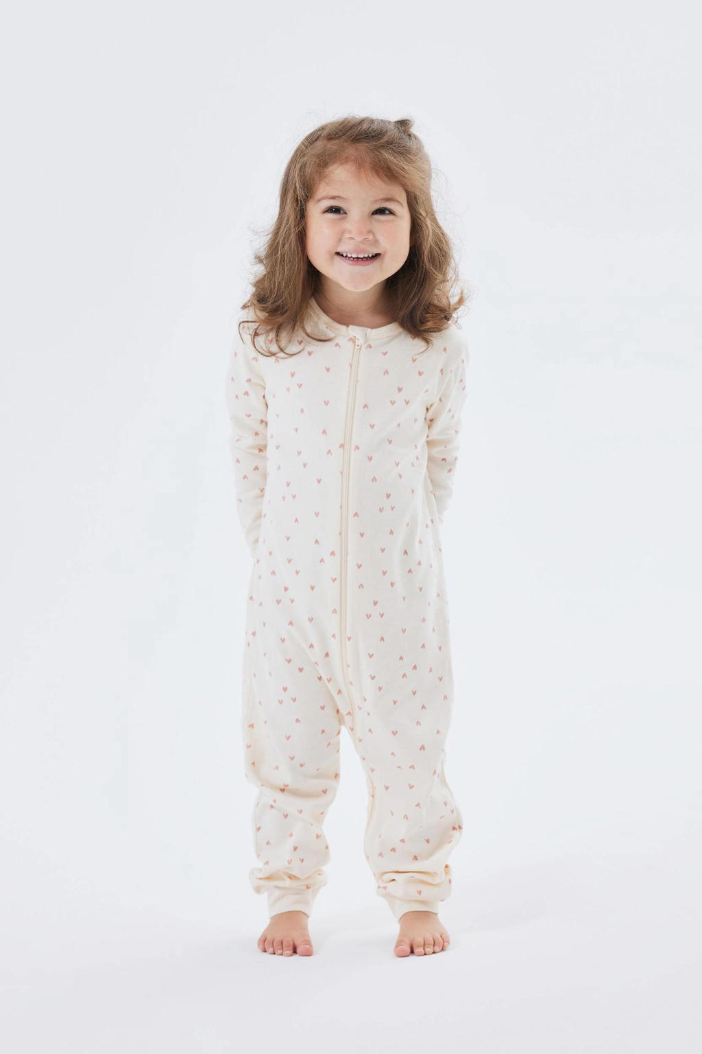 NAME IT BABY pyjama NBFNIGHTSUIT offwhite/roze