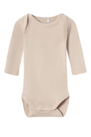 thumbnail: NAME IT BABY romper NBNBODY - set van 2 beige/wit
