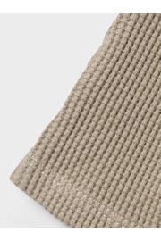 thumbnail: Beige jongens en meisjes NAME IT BABY skinny broek van biologisch katoen met elastische tailleband