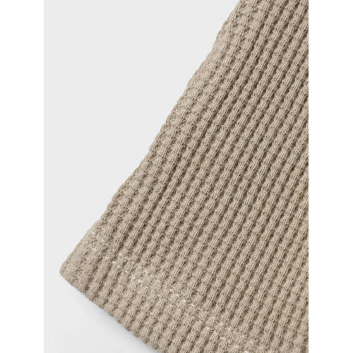 name it BABY skinny broek NBNWAFFE van katoen beige Effen 56