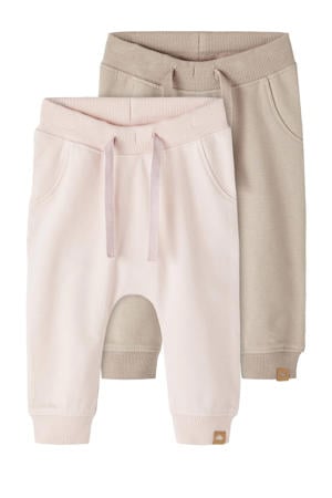 babybroek NBNTAKKI - beige/zachtroze (set van 2)