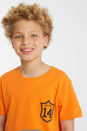 thumbnail: anytime T-shirt met printopdruk oranje