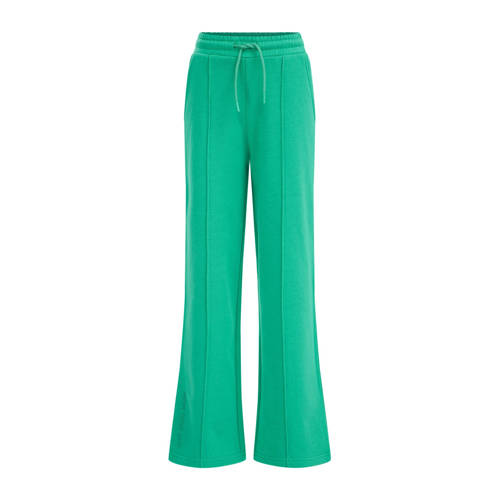 WE Fashion Blue Ridge straight fit broek groen Meisjes Sweat Effen