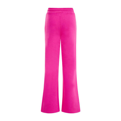 WE Fashion Blue Ridge straight fit broek roze Meisjes Sweat Effen 98