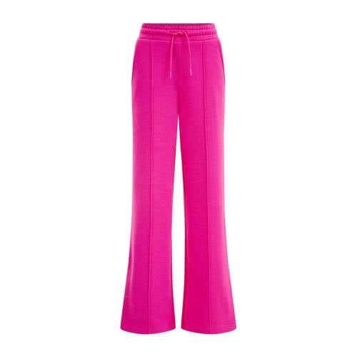 WE Fashion Blue Ridge straight fit broek roze Meisjes Sweat Effen