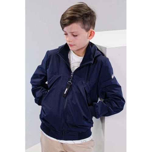 Bellaire zomerjas donkerblauw Jongens Polyester Capuchon Effen 134 140
