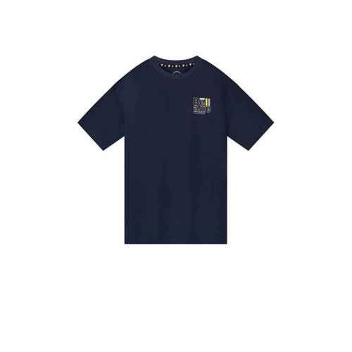 Bellaire T-shirt met printopdruk Blauw Jongens Katoen Ronde hals Printopdruk