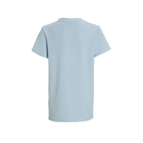 Bellaire T-shirt met printopdruk lichtblauw Jongens Stretchkatoen Ronde hals 122 128