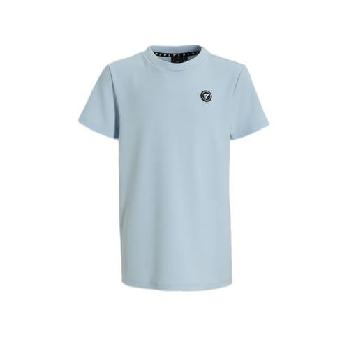 Bellaire T-shirt met printopdruk lichtblauw Jongens Stretchkatoen Ronde hals