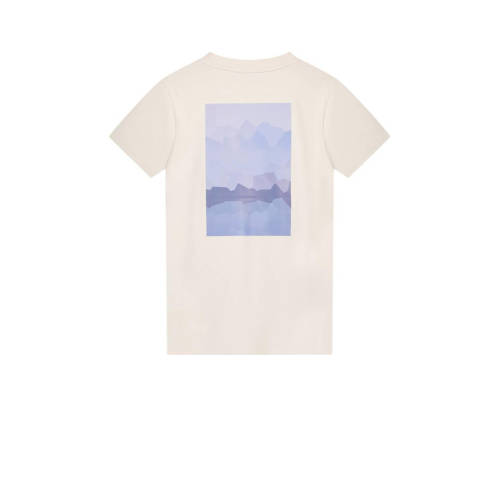Bellaire T-shirt met backprint grijs Jongens Katoen Ronde hals Backprint 122 128