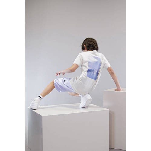 Bellaire T-shirt met backprint grijs Jongens Katoen Ronde hals Backprint 122 128
