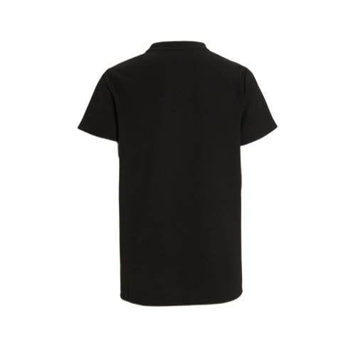 Bellaire T-shirt met printopdruk zwart Jongens Stretchkatoen Ronde hals 122 128