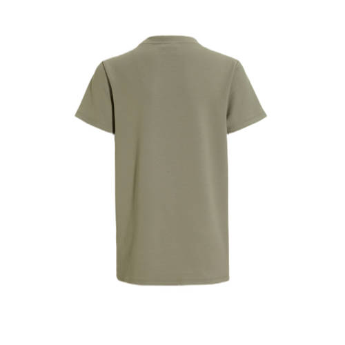 Bellaire T-shirt met printopdruk groen Jongens Stretchkatoen Ronde hals 122 128