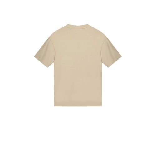 Bellaire T-shirt met printopdruk beige Jongens Katoen Ronde hals Printopdruk 122 128