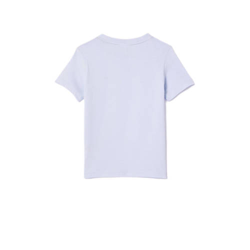 Lacoste T-shirt blauw Jongens Biologisch katoen Ronde hals Effen 104