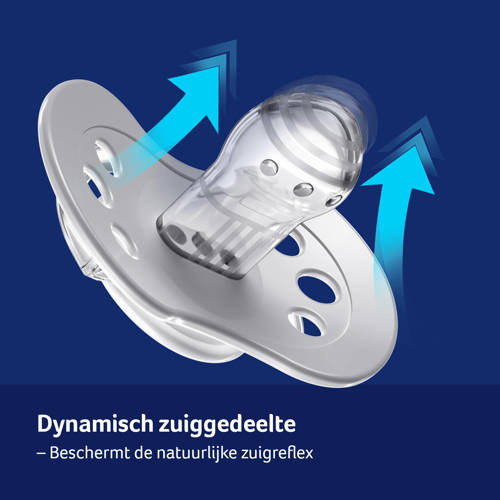 Difrax LOVI Dynamische Fopspeen 0 tot 3 Maanden Beige & Bruin