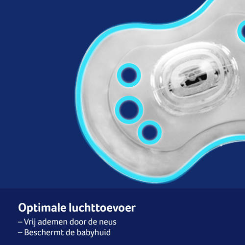 Difrax LOVI Dynamische Fopspeen 18+ Maanden Grijs