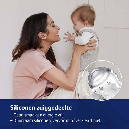 Difrax LOVI Dynamische Fopspeen 0 tot 3 Maanden Blauw & Groen