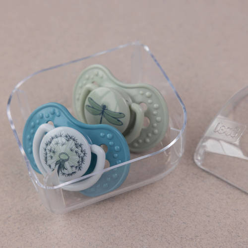 Difrax LOVI Dynamische Fopspeen 0 tot 3 Maanden Blauw & Groen
