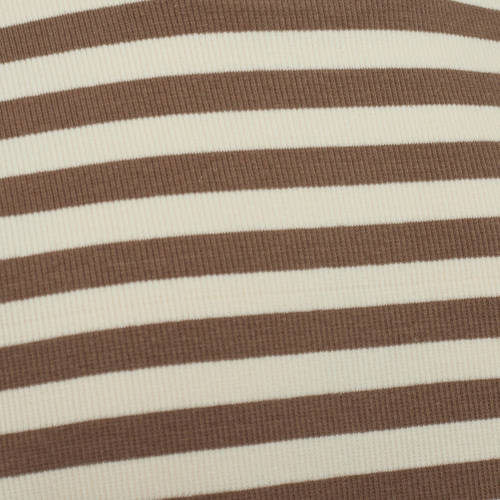 Sofie Schnoor gestreept T-shirt bruin Meisjes Katoen Ronde hals Streep 128