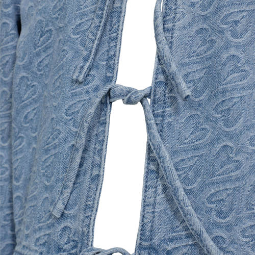 Sofie Schnoor top met hartjes blauw Meisjes Katoen Ronde hals Hartjes 128