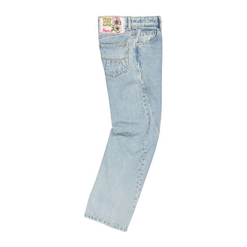 VINGINO loose fit jeans Cato blauw Meisjes Katoen Effen 146